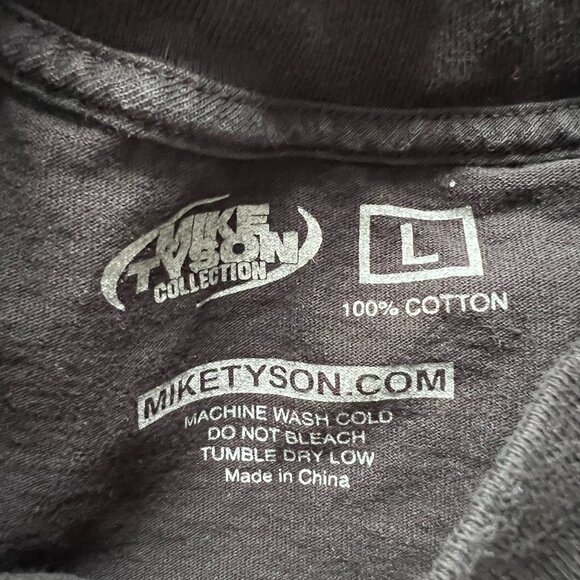 Mike Tyson t shirt Sign the contract black white Large t-shirt - Picture 3 of 3